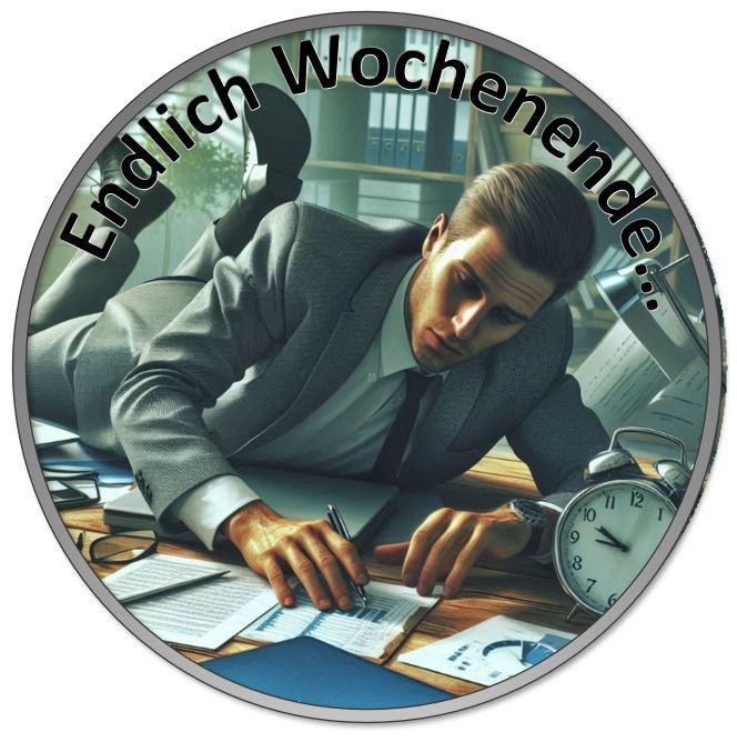 Freitag ab eins, macht jeder seins
