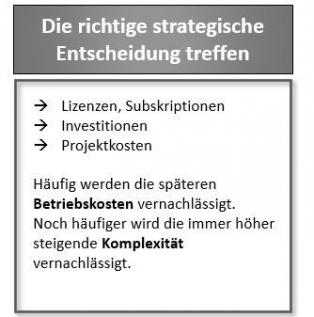 Shift-To-Chances, Projektmanagement, die richtigen strategischen Entscheidungen
