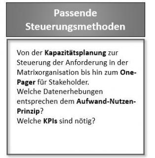 Shift-To-Chances, Projektmanagement, Projektsteuerung